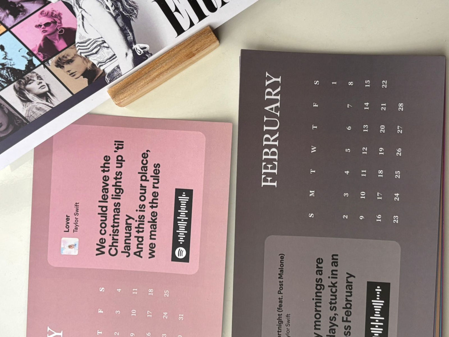 2025 Echoes of the Eras Desk calendar- Taylor swift Desk Calendar (Limited edition)
