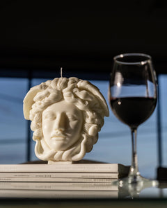 Medusa Sculpture Candle