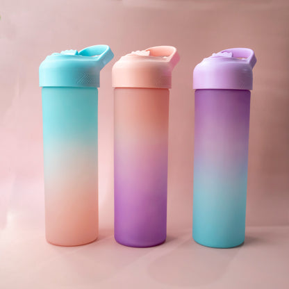 Sequin Glitter Sipper Water Bottle- Assorted colors - The Umbrella store