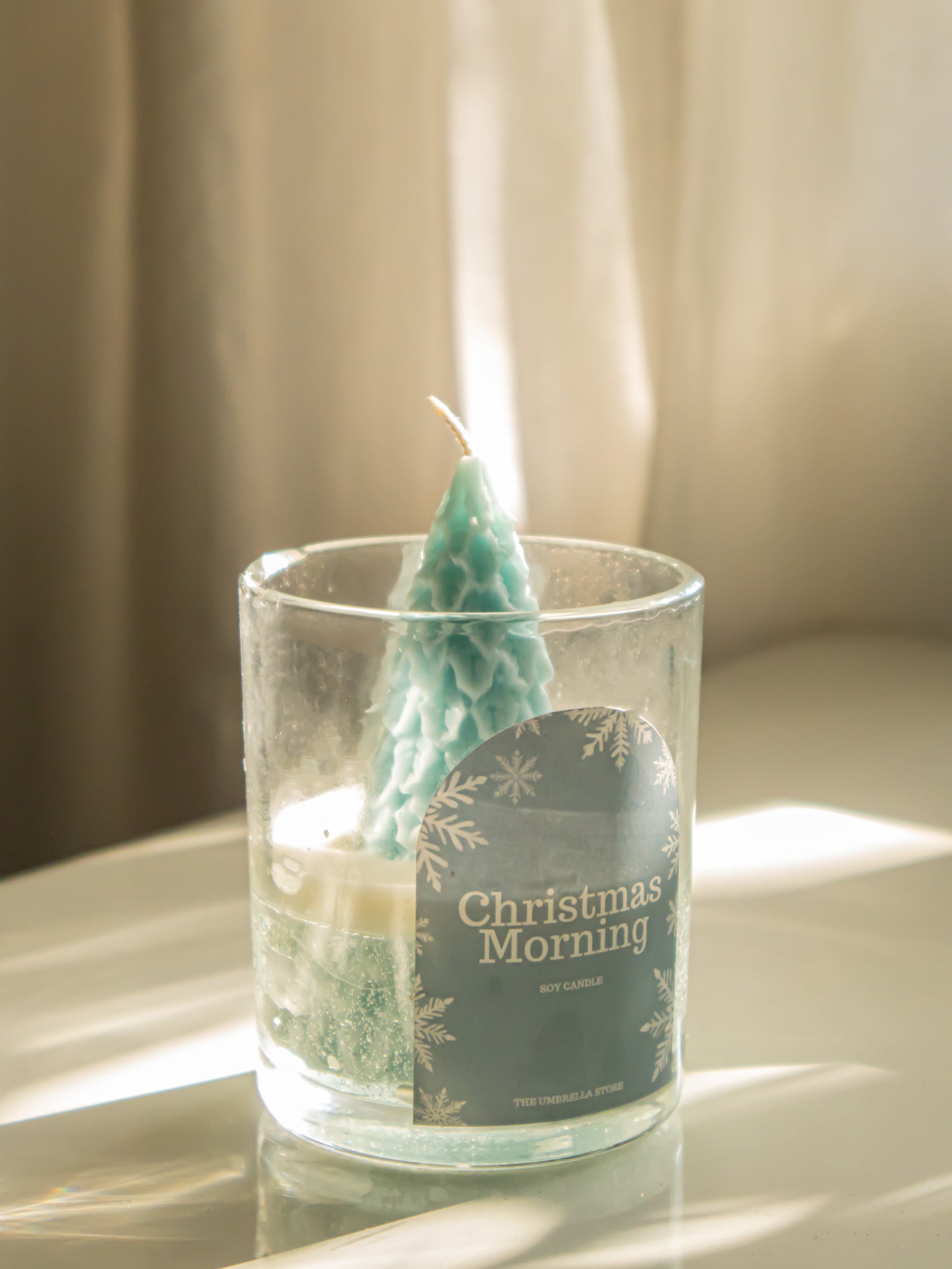 Christmas Morning Scented Candle with Tree