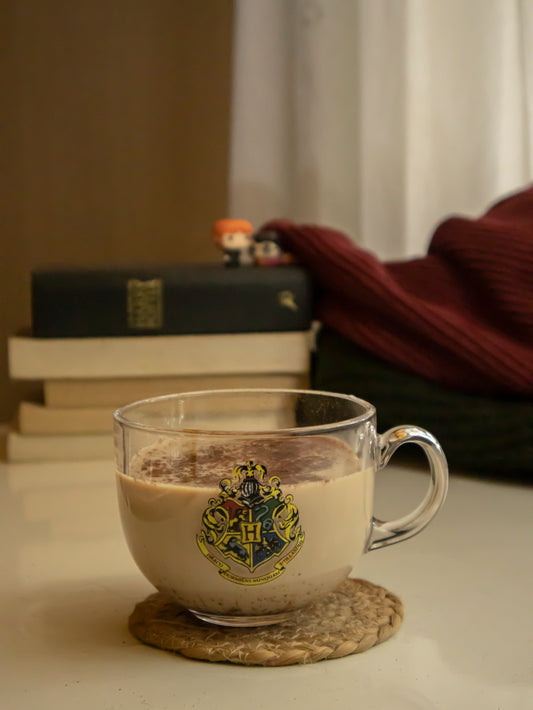 Hogwarts Glass Mug | Harry potter themed glass mug