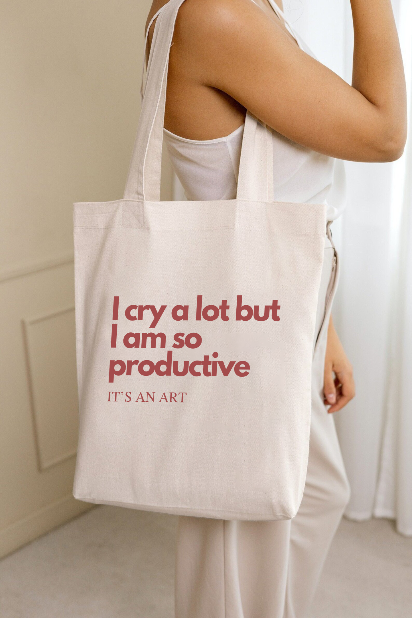 I cry a lot but I am so productive | Taylor swift Tote bag - ICDIWABH