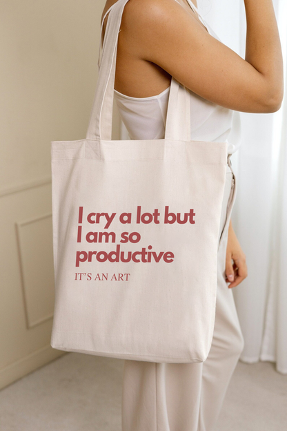 I cry a lot but I am so productive | Taylor swift Tote bag - ICDIWABH