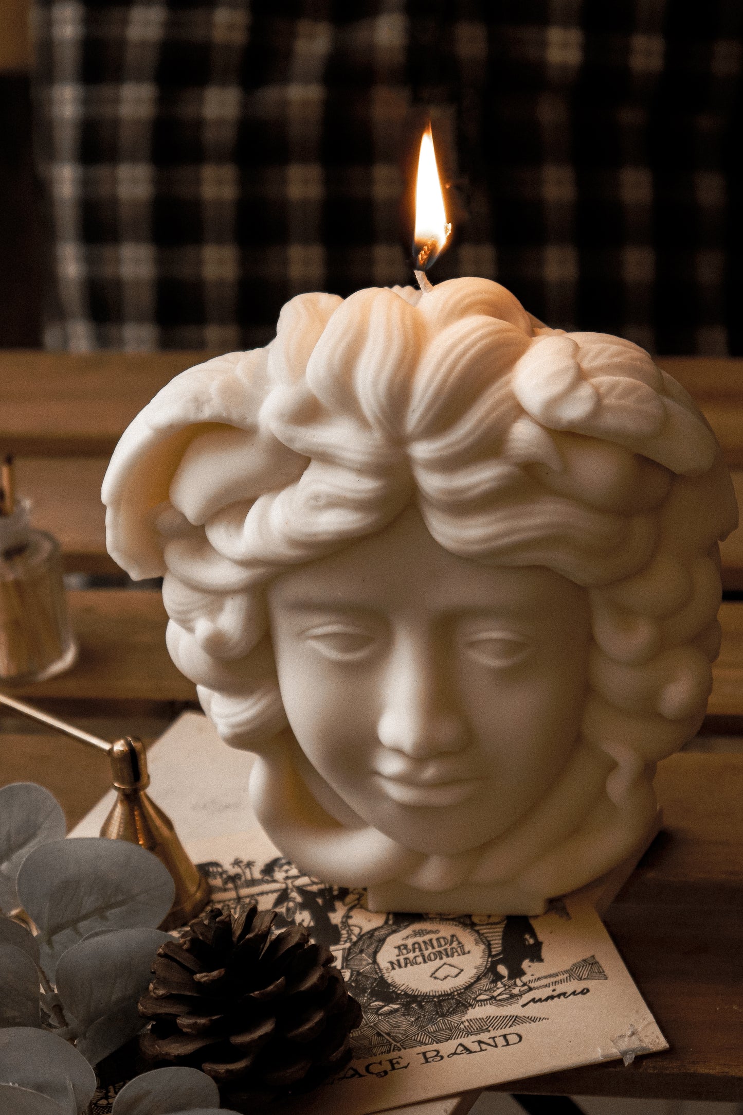Medusa Sculpture Candle