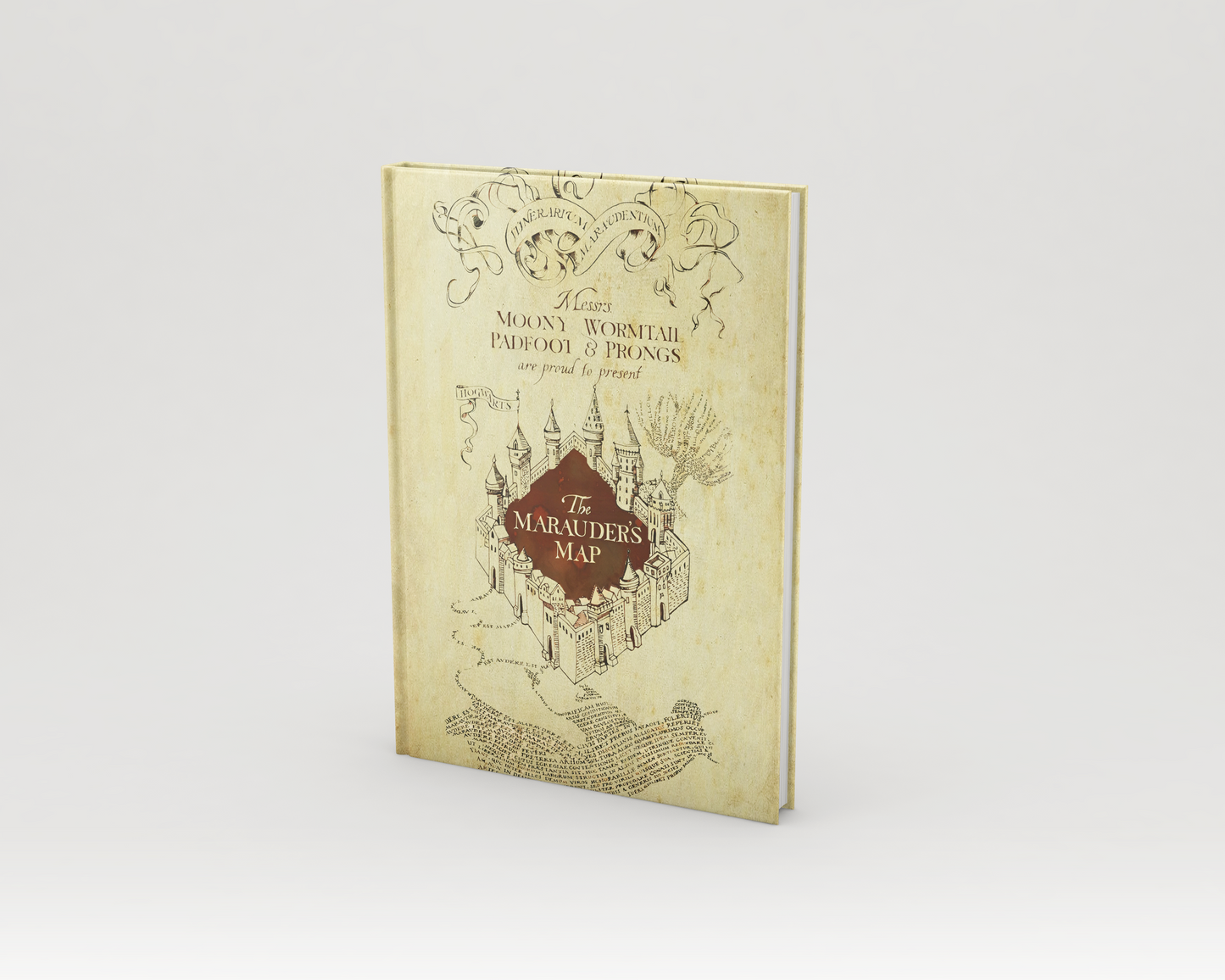Marauder's map journal- Harry Potter Hardcover Notebook