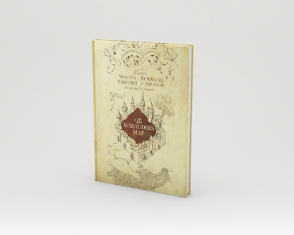 Marauder's map journal- Harry Potter Hardcover Notebook