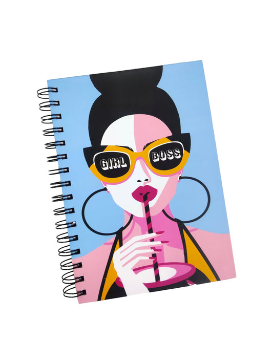 Girl Boss Spiral Notebook- Ruled