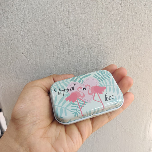 Mini Flamingo Tin Box - The Umbrella store