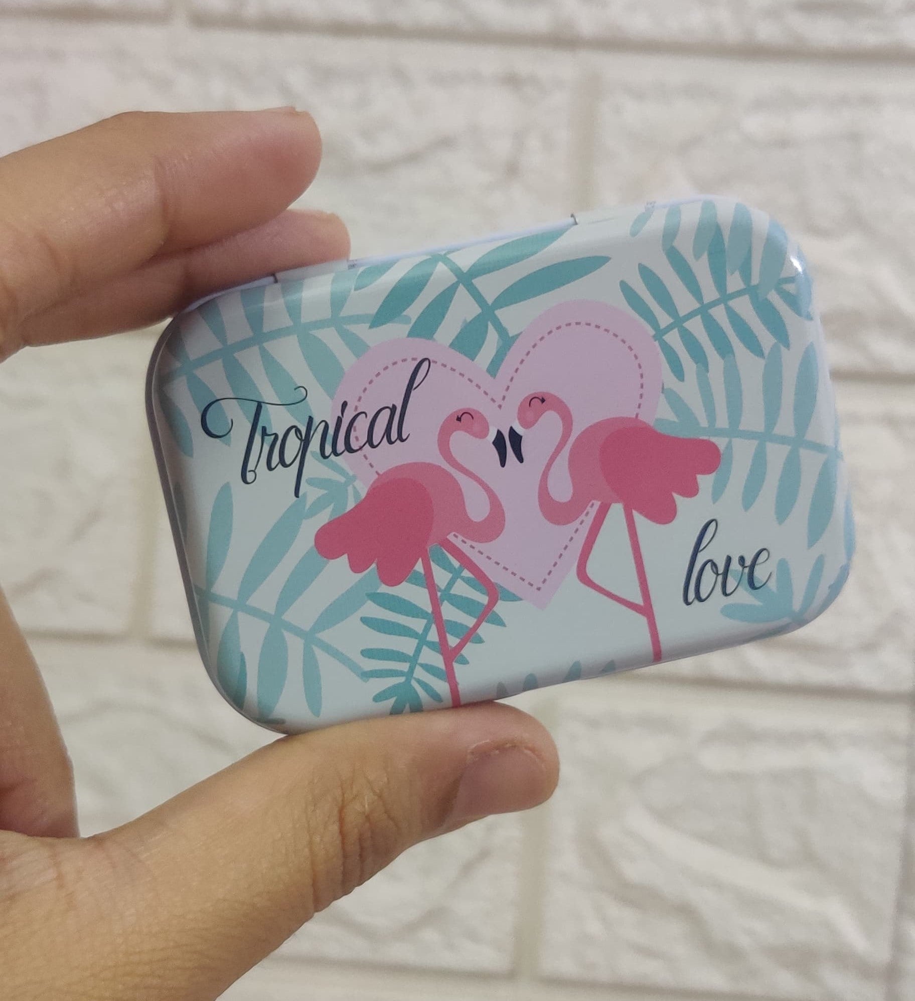 Mini Flamingo Tin Box - The Umbrella store