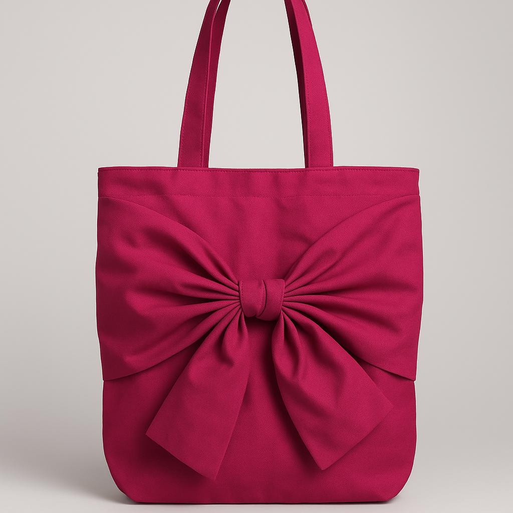 Coquetote – Pink Bow Aesthetic Tote Bag | Coquette-Core Fashion | Everyday Cute & Playful Carryall
