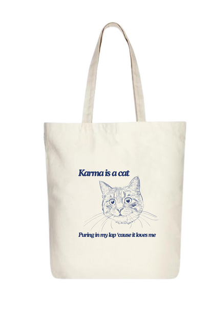 Karma is a cat | Taylor swift Tote bag - Karma