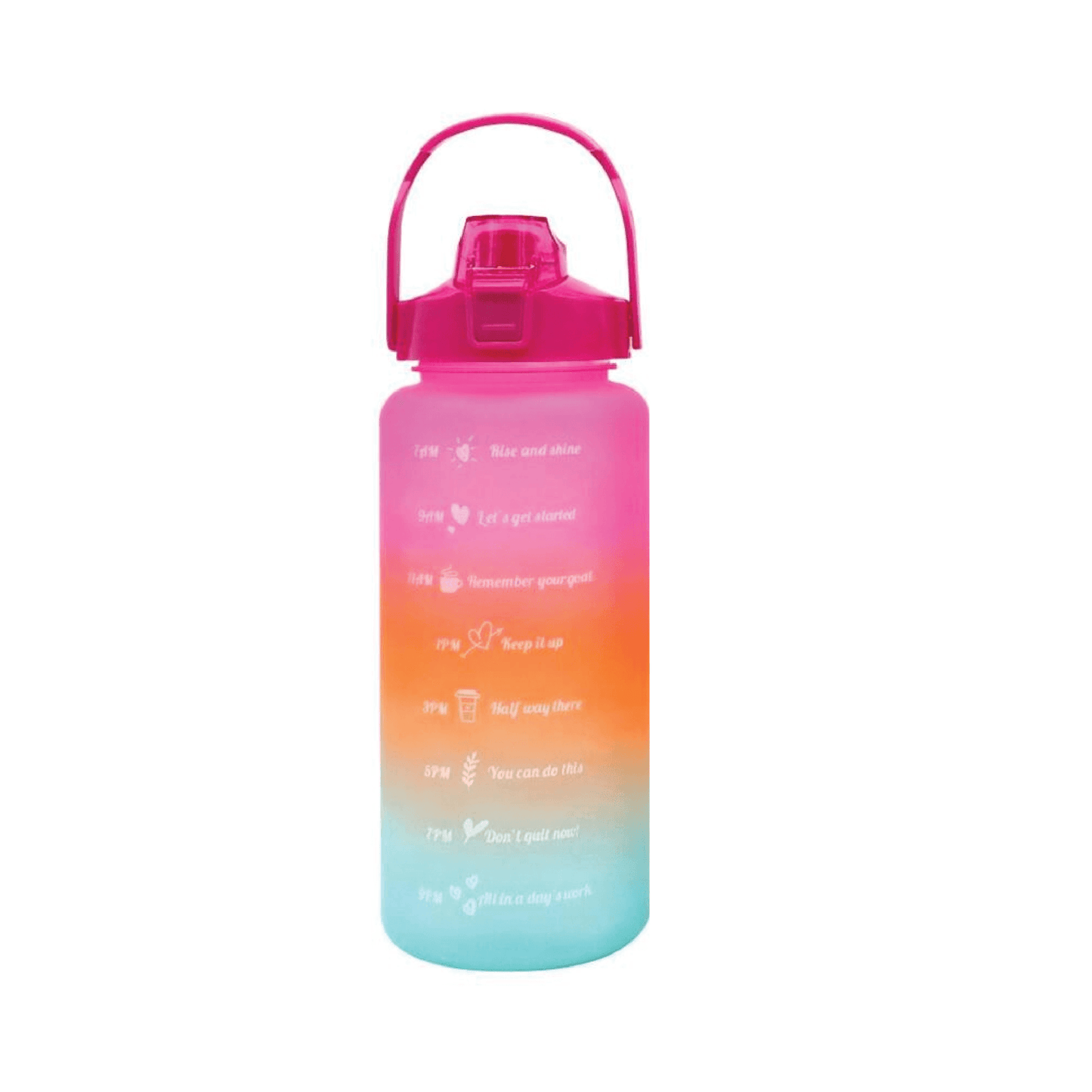 Gradient Color Sipper Water Bottle- Set of 3