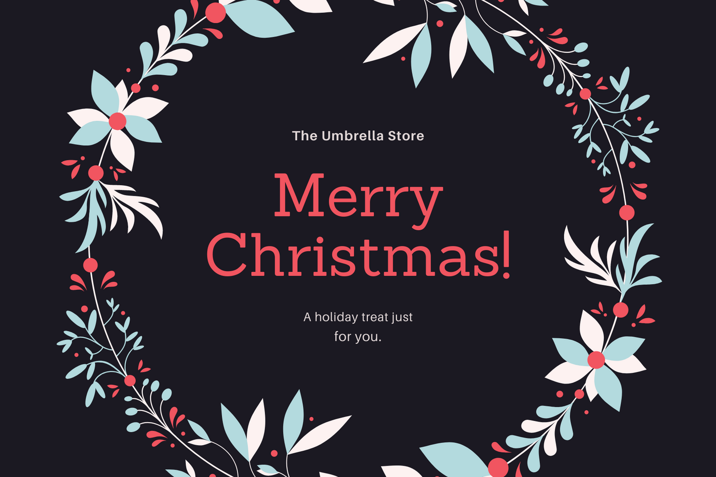 Merry Christmas - The Umbrella store
