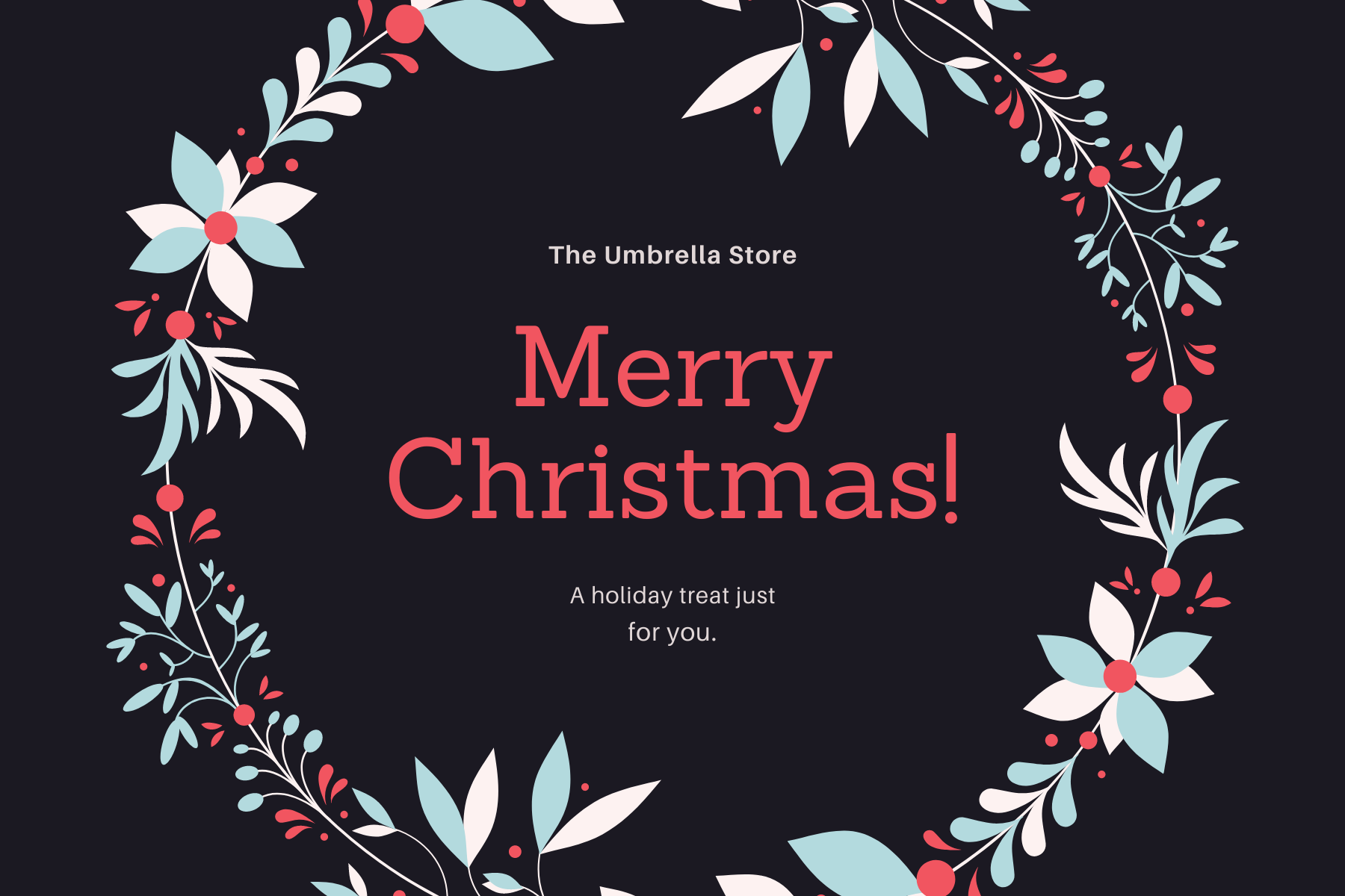 Merry Christmas - The Umbrella store
