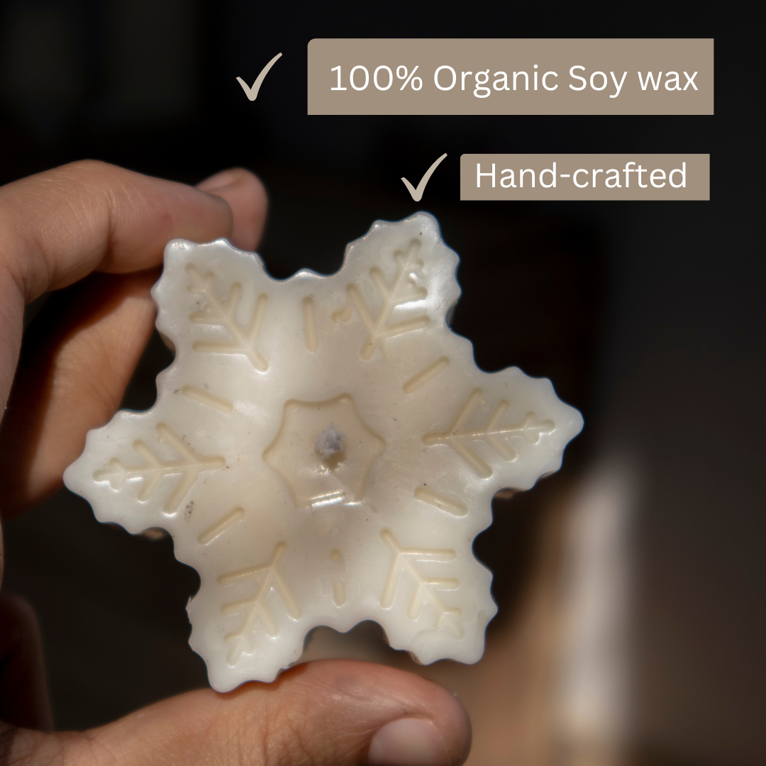 Snowflake Soy Candle | Set of 2 - The Umbrella store