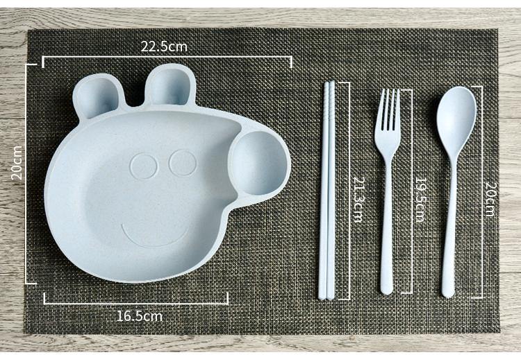 Wheat Straw BPA Free Biodegradable Peppa Pig Bowl- 1 set (Blue) - The Umbrella store