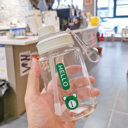 Hello Mini Glass Bottle | Borosilicate Glass - The Umbrella store