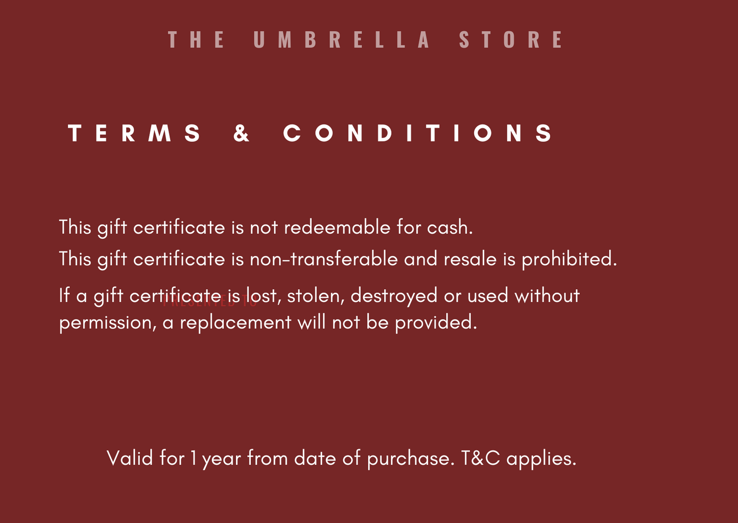 You are so sweet - Gift card - The Umbrella store