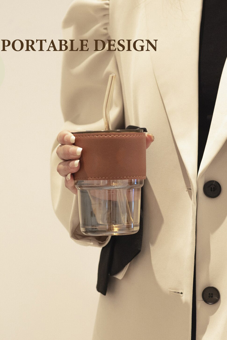 Amber Glass tumbler - The Umbrella store