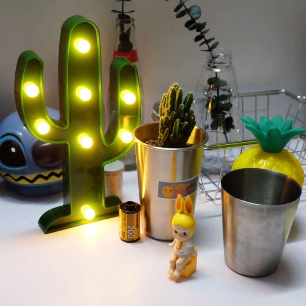 Cactus Marquee LED Light - The Umbrella store
