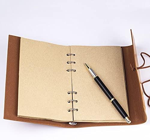 Leaf Charm Leather Journal - The Umbrella store