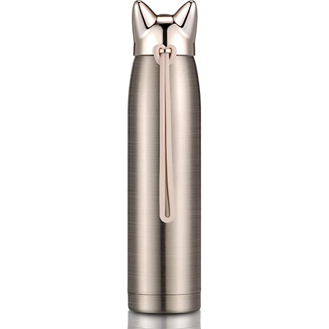 Cat Ear Water Bottle Stainless Steel Vacuum Thermos - The Umbrella store