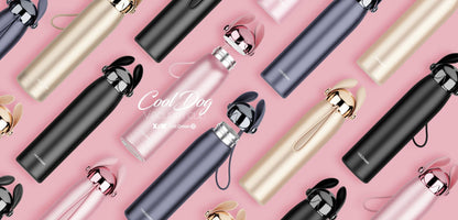 Cooldog Water Bottle Stainless Steel Vacuum Thermos - The Umbrella store