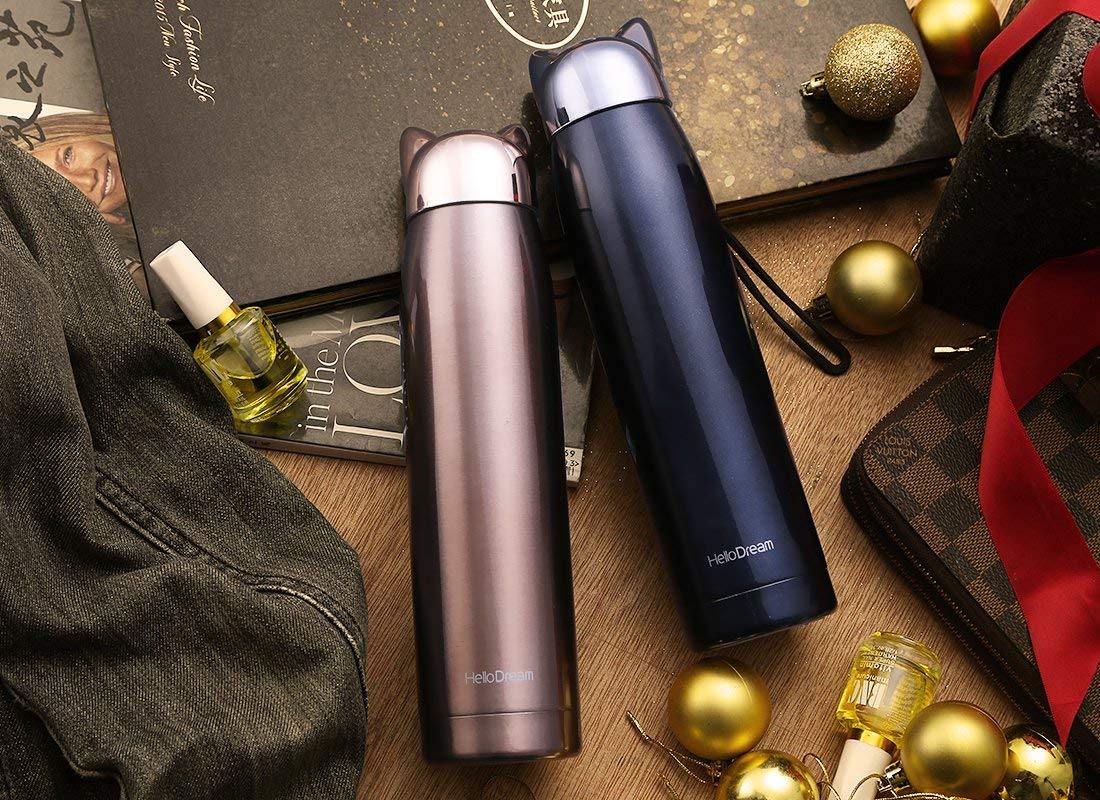 Cat Ear Water Bottle Stainless Steel Vacuum Thermos - The Umbrella store