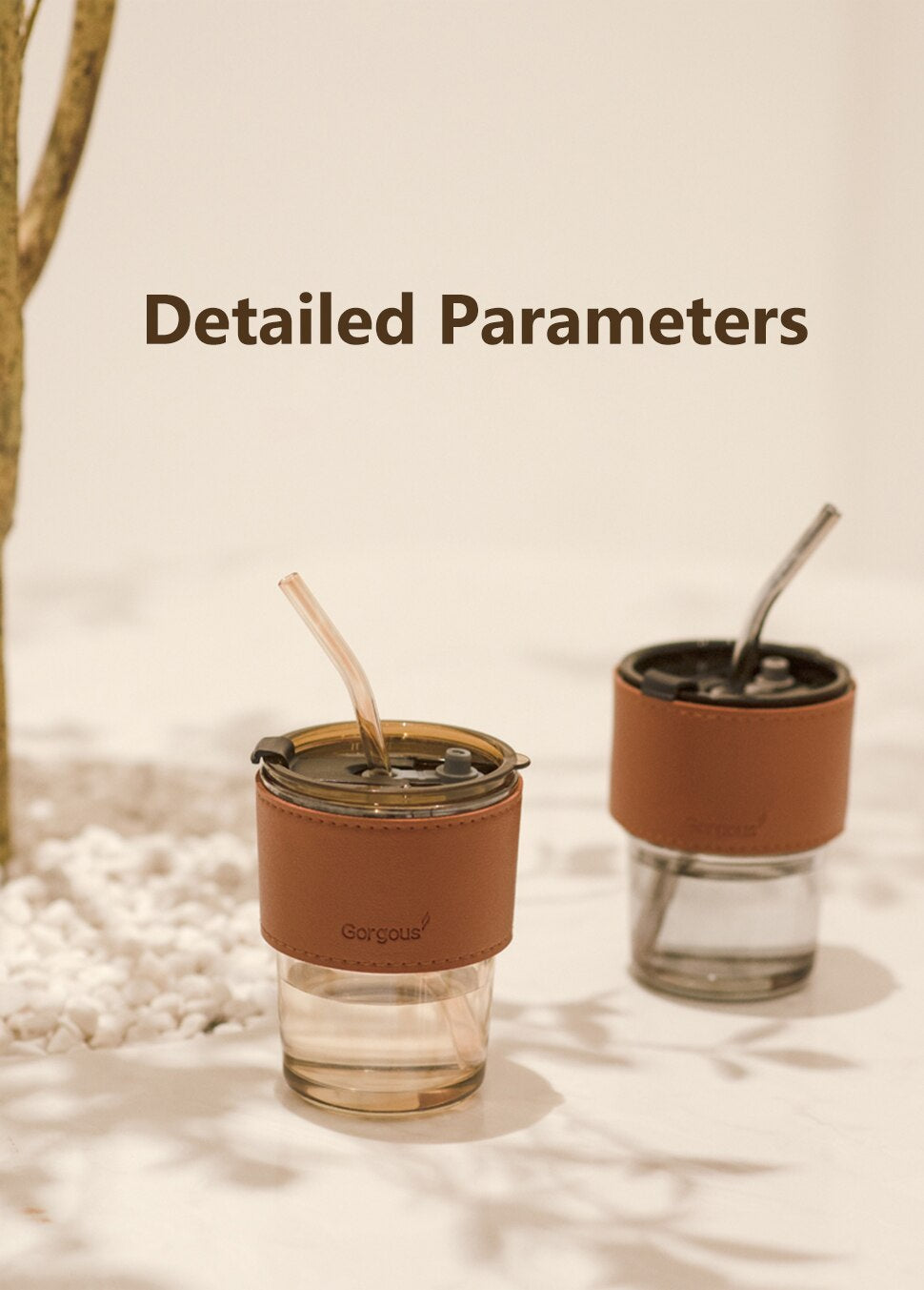 Amber Glass tumbler - The Umbrella store