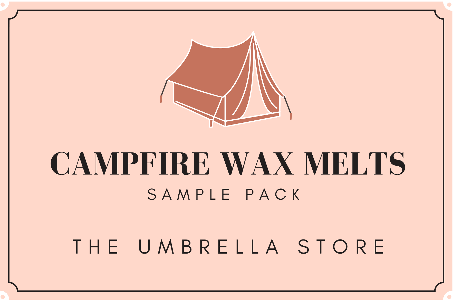 Campfire Wax Melt- Sample - The Umbrella store