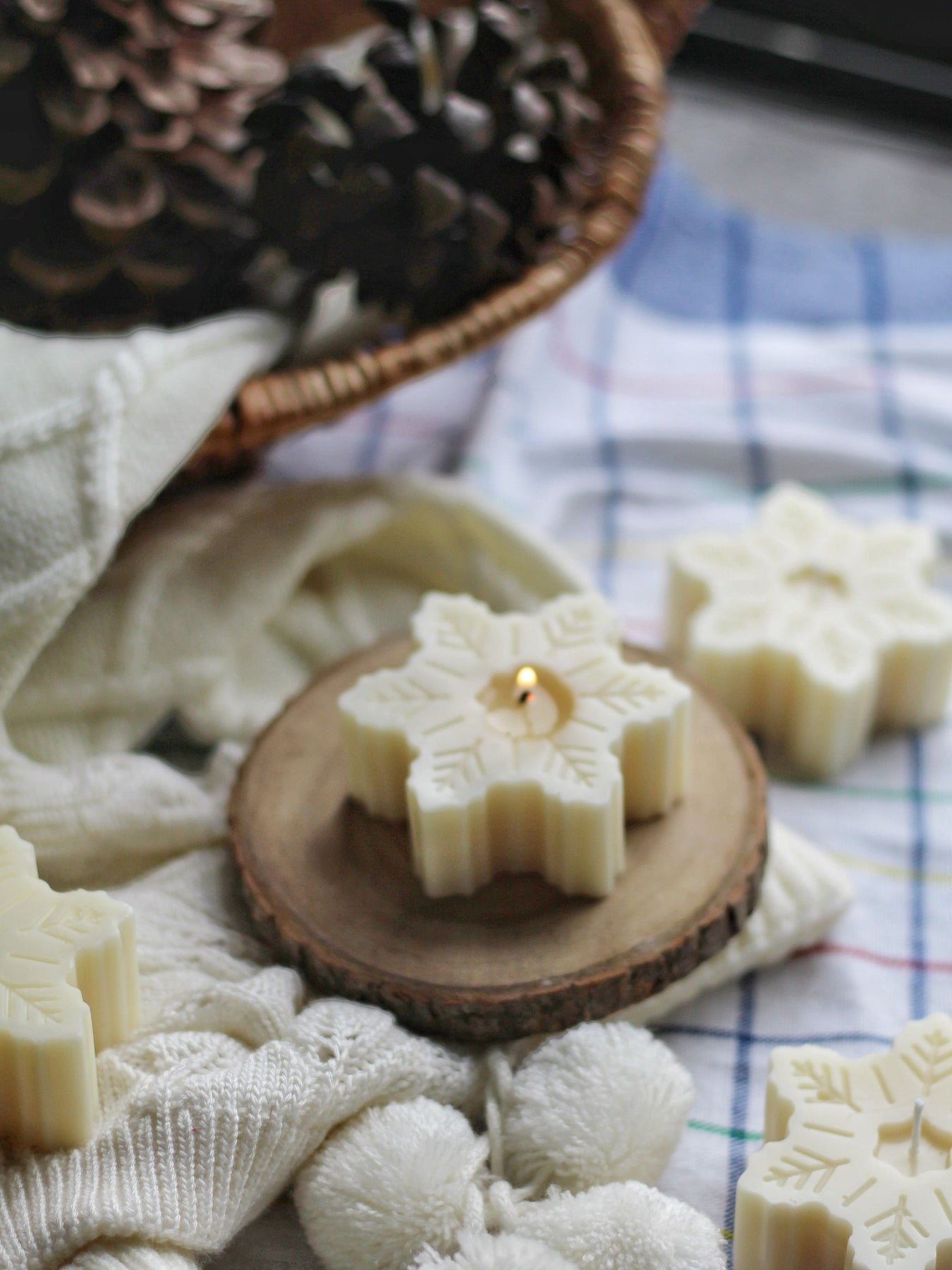 Snowflake Soy Candle | 1 pc - The Umbrella store