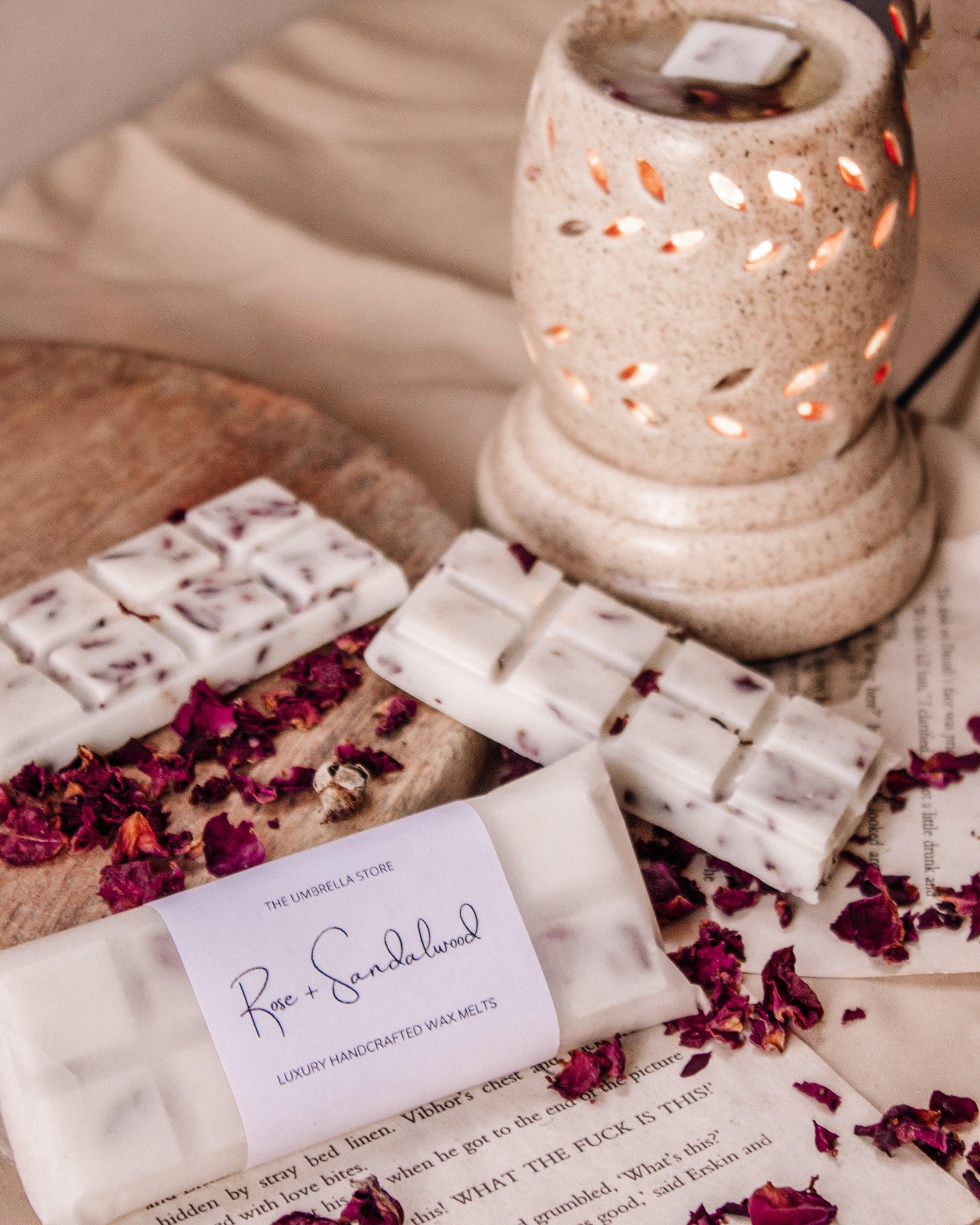 Sandalwood + Rose Snap Bar Wax Melts - The Umbrella store