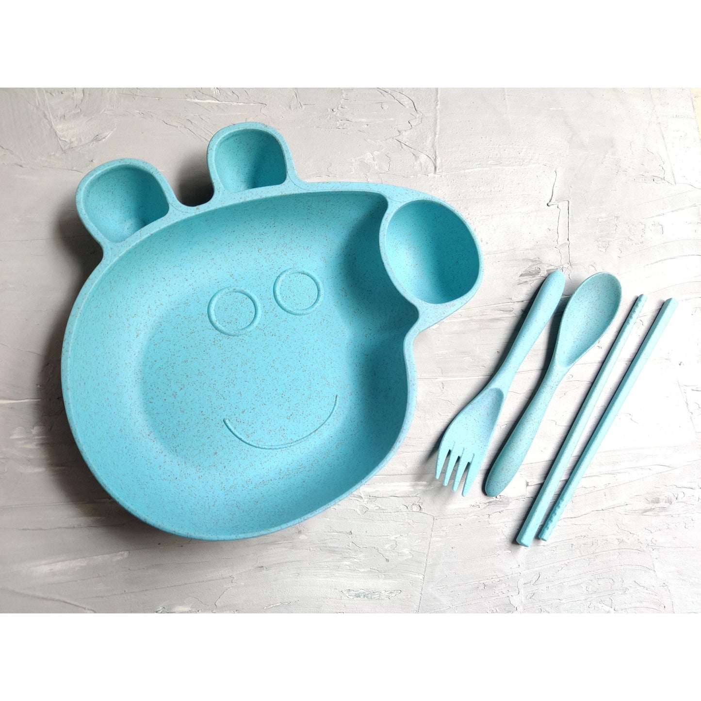 Wheat Straw BPA Free Biodegradable Peppa Pig Bowl- 1 set (Blue) - The Umbrella store