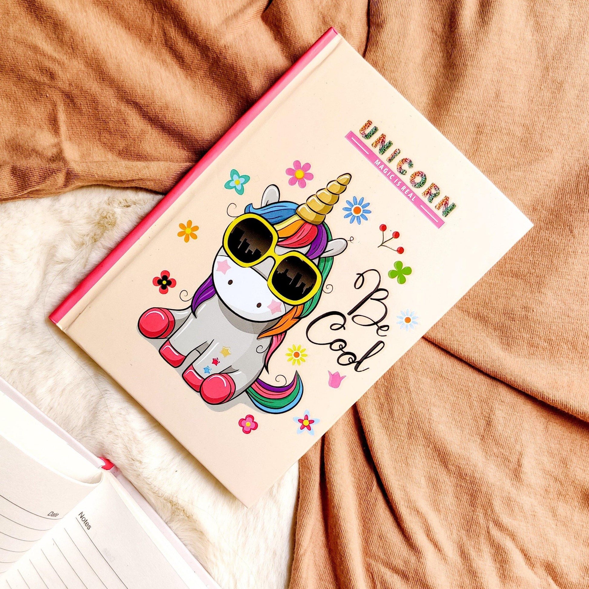 Unicorn Diary - Beige - The Umbrella store