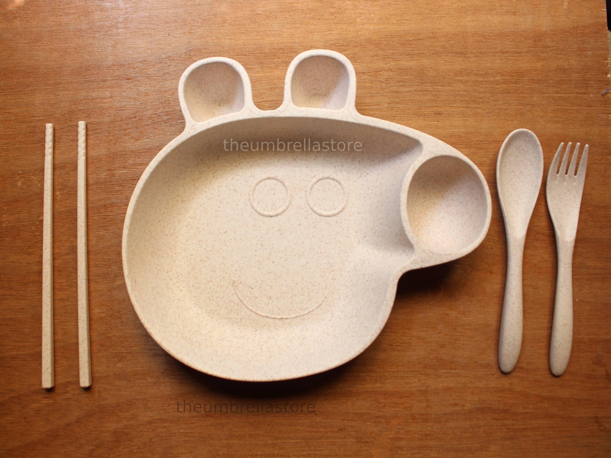 Wheat Straw BPA Free Biodegradable Peppa Pig Bowl- 1 set (Blue) - The Umbrella store