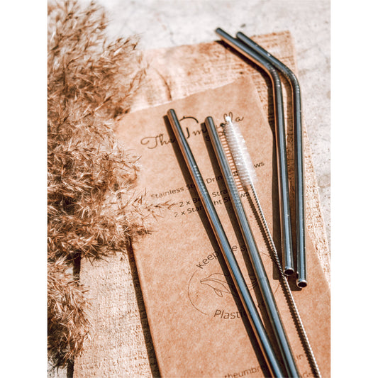 Reusable Stainless Steel Straws - The Umbrella store