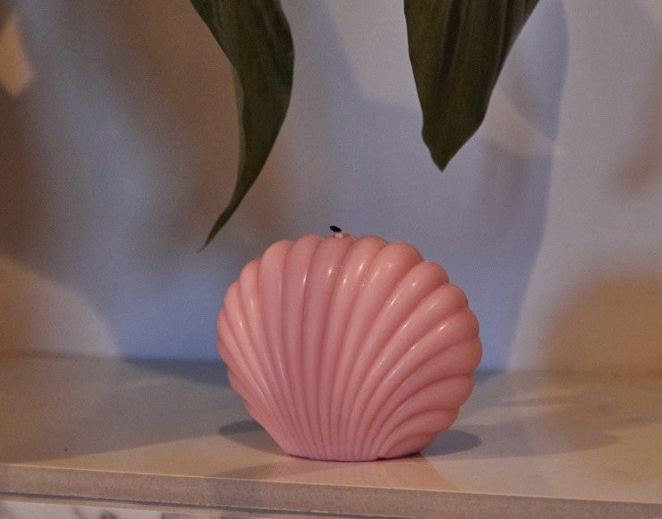 Pink Sea shell candle - The Umbrella store