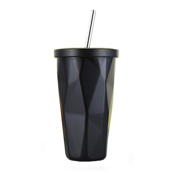 Stainless Steel Tumbler with Straw - The Umbrella store