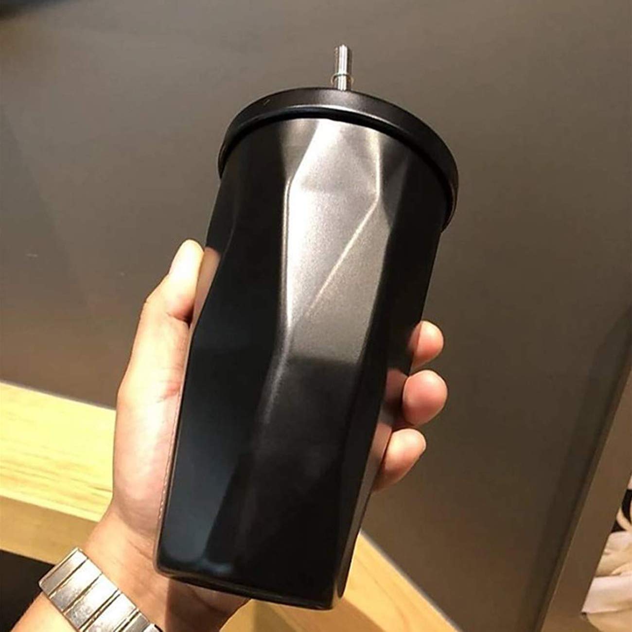 Stainless Steel Tumbler with Straw - The Umbrella store
