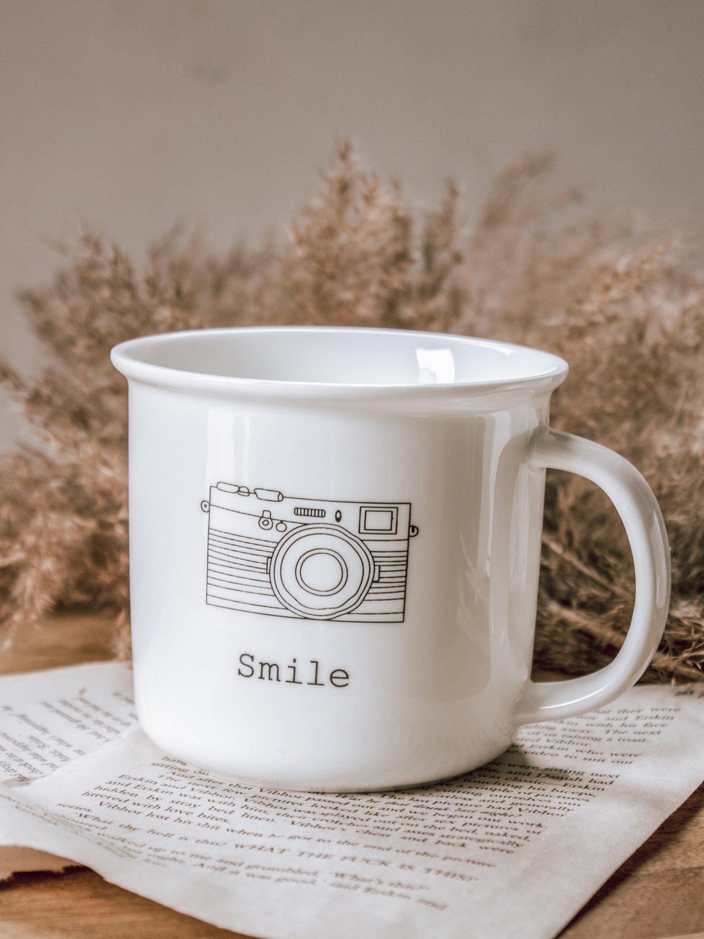 Smile Camera Print Coffee Mug - The Umbrella store