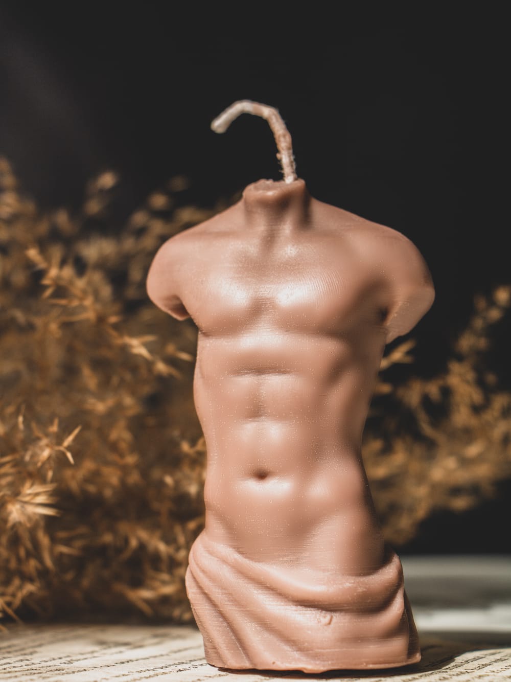 Brown Marcus Candle | Male torso candle - The Umbrella store