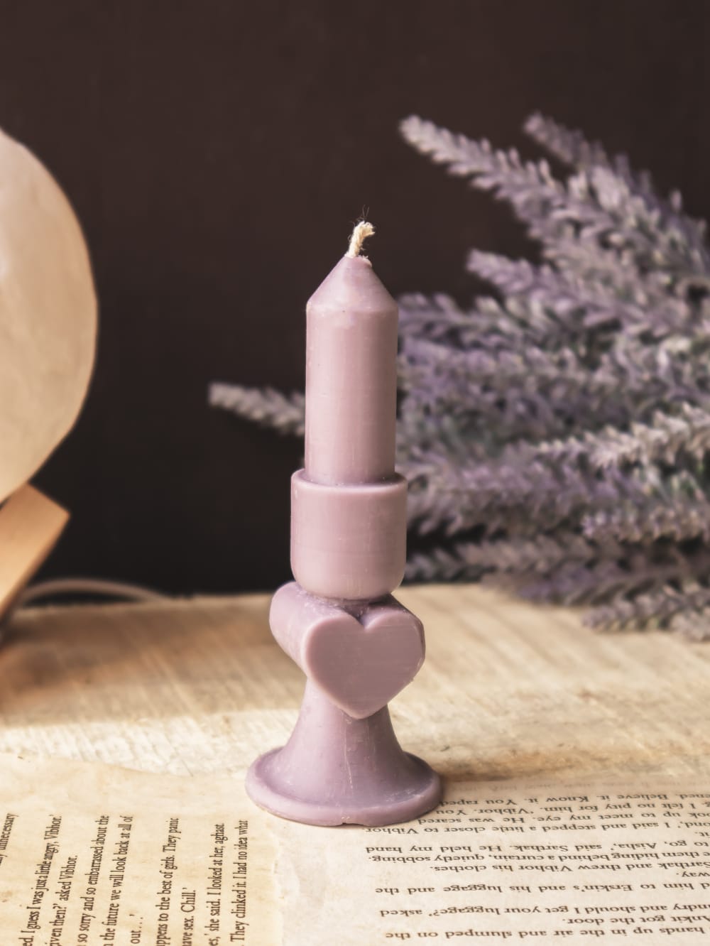Heart Mini Pillar Candle-Unscented Organic Soy Wax Candle, Pastel Colors - The Umbrella store