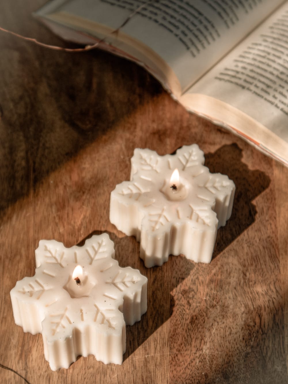 Snowflake Soy Candle | Set of 2 - The Umbrella store