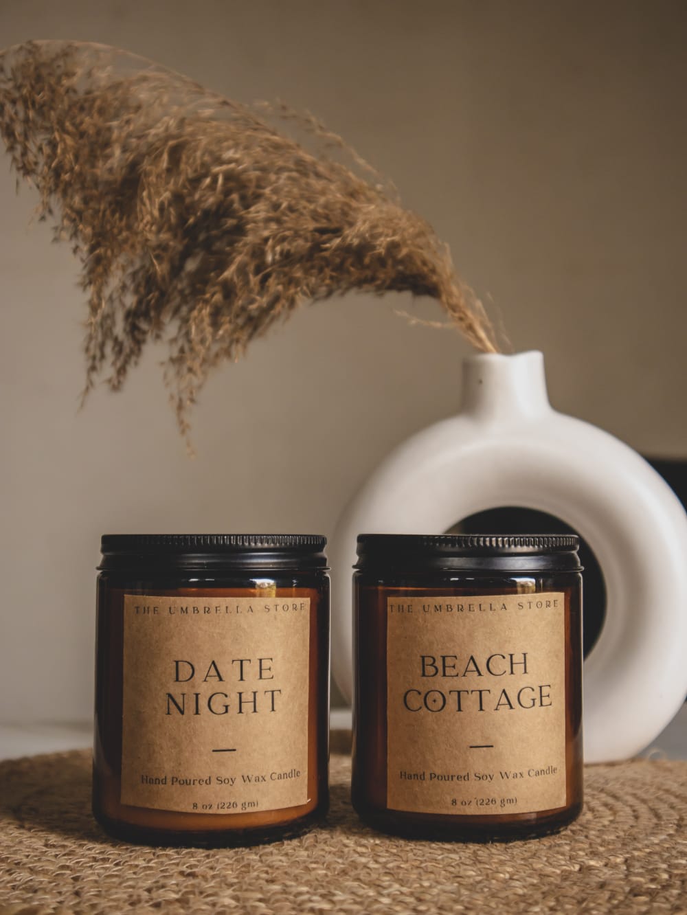 Set of Beach Cottage and Date Night Scented candle - The Umbrella store