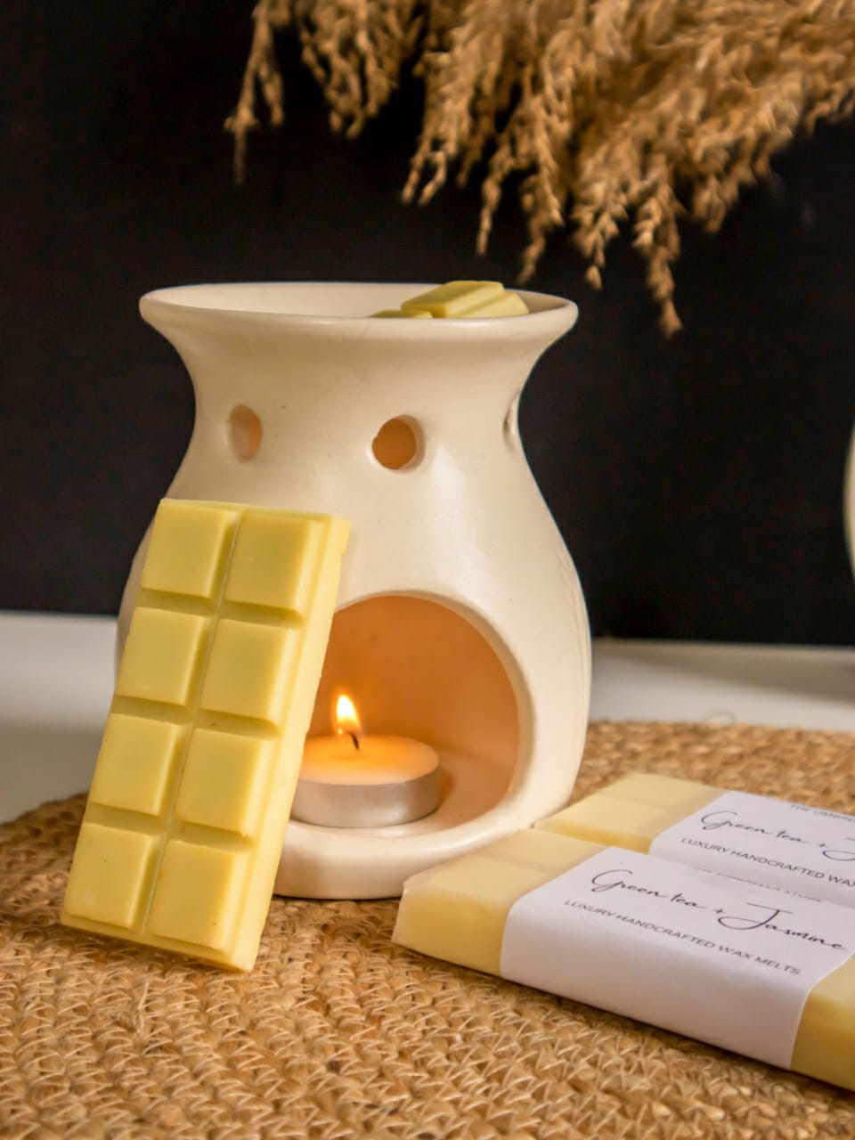Green tea+ Jasmine Snap Bar Wax Melts - The Umbrella store