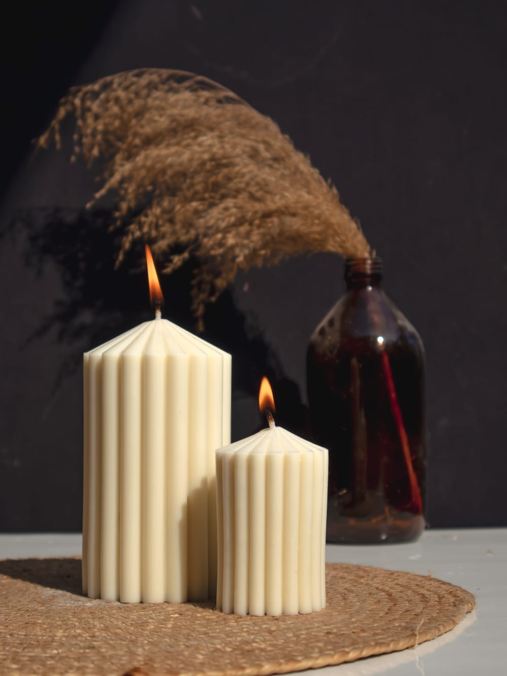 Ribbed Peak Pillar- Unscented - The Umbrella store