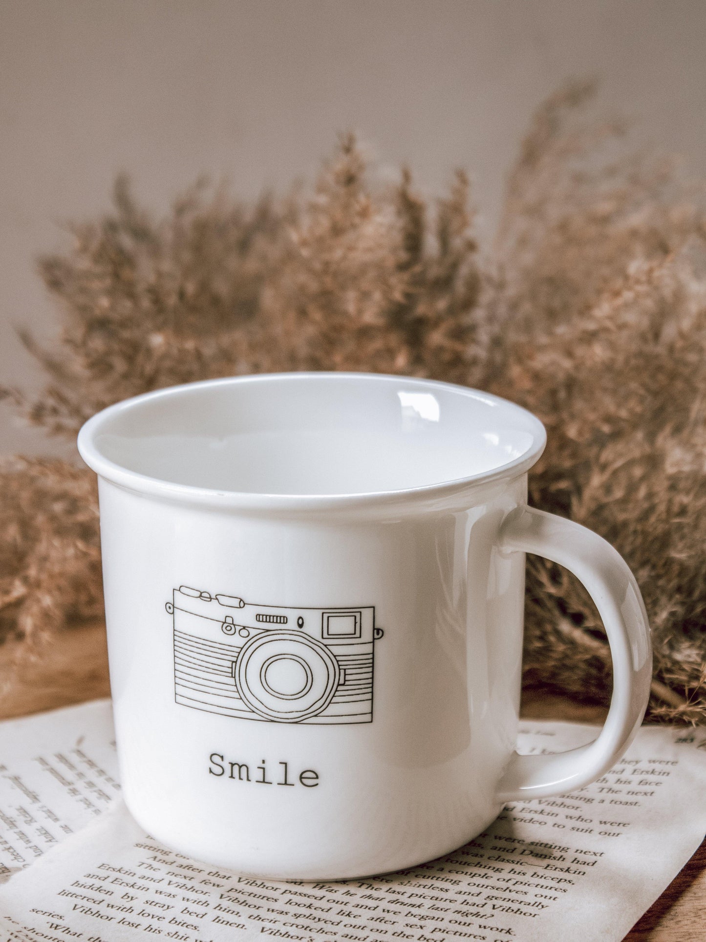 Smile Camera Print Coffee Mug - The Umbrella store