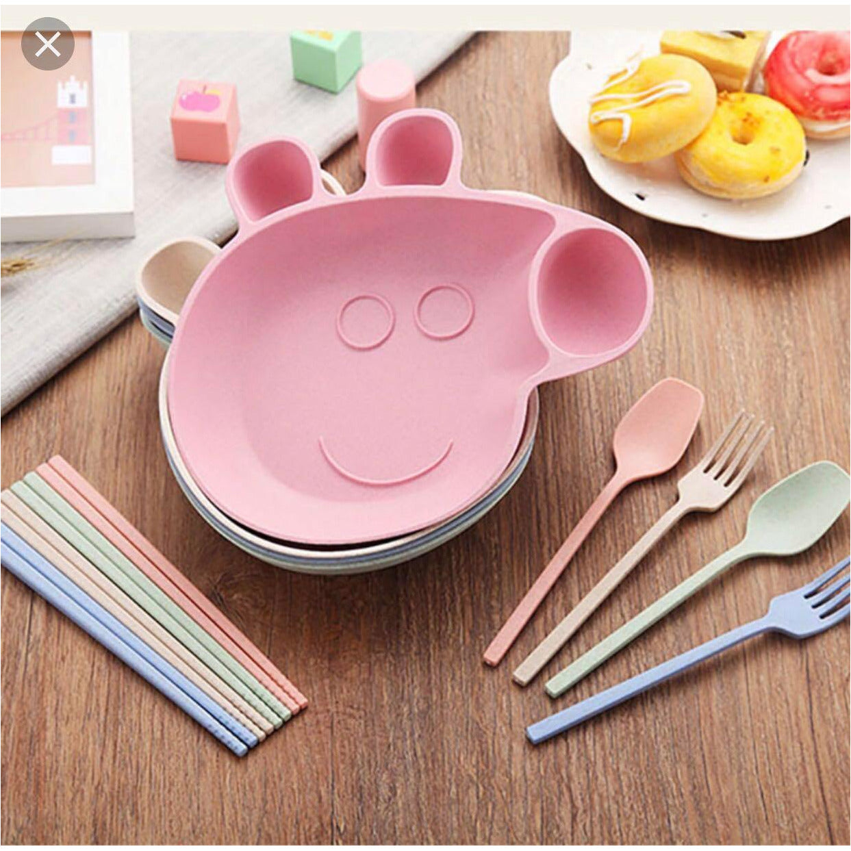 Wheat Straw BPA Free Biodegradable Peppa Pig Bowl- 1 set - The Umbrella store